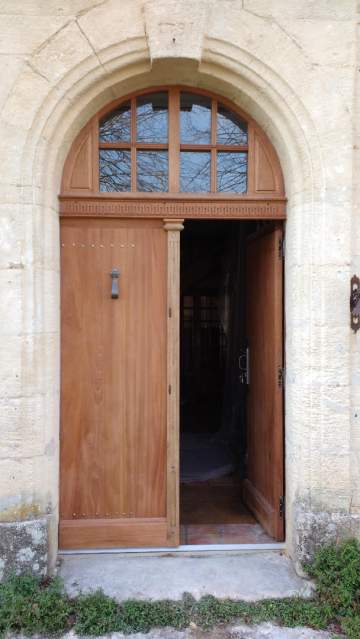 Refabrication d'une porte d'entrée à l'identique à Langon