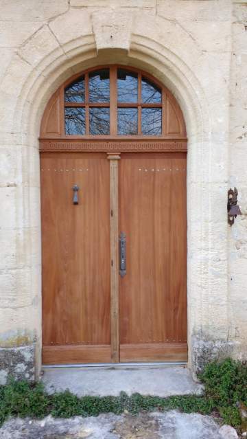 Refabrication d'une porte d'entrée à l'identique à Langon